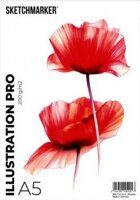 Альбом-склейка для маркеров А5 "Illustration Pro", 200 г/м2, 30 листов, Sketchmarker